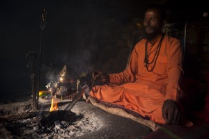 Meditation In front of Fire