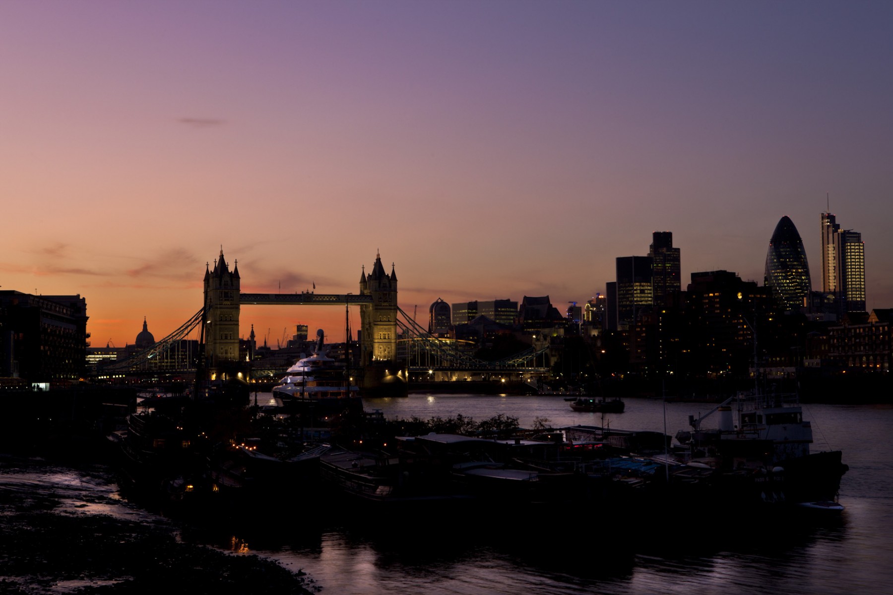 Tower Bridge and City of London