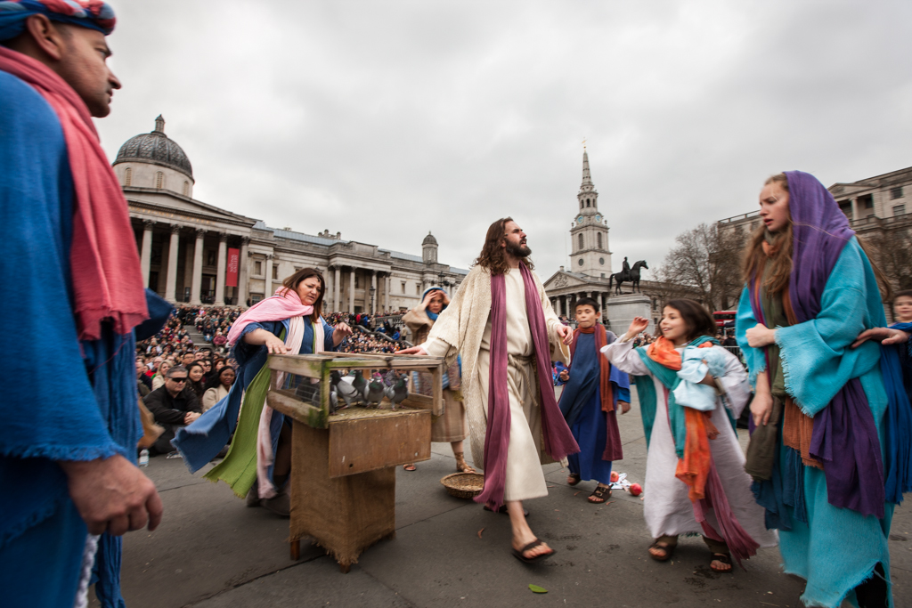 Passion of Jesus Trafalgar Square, London