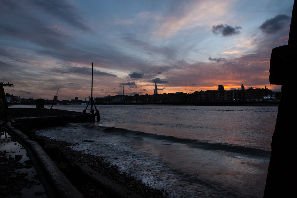 The foreshore near Rotherhithe
